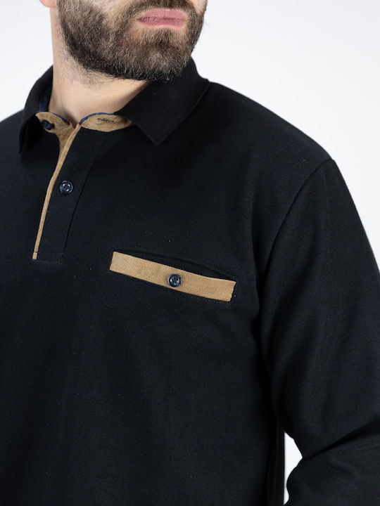 Polo Μπλούζα Μακρυμάνικη Black