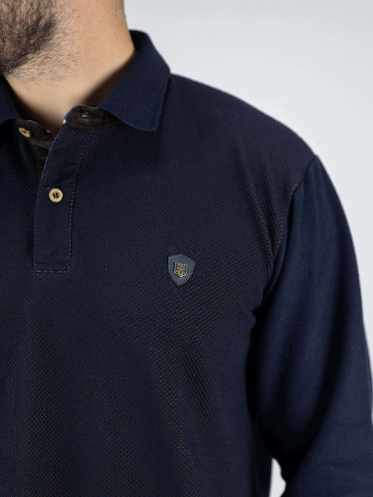Polo Long Sleeve Blouse Blue