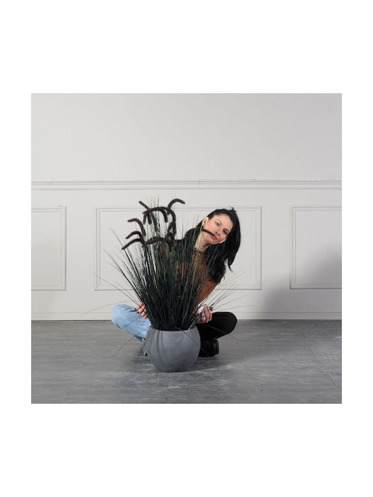 Künstliche Pflanze im Topf Gras Pennisetum Schwarz 104cm Supergreens