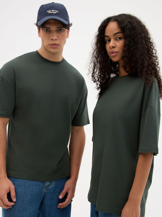 Kurzarm Herrenbluse Khaki