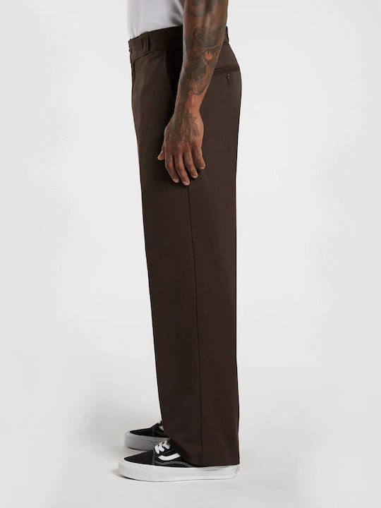 Παντελόνι σε Loose Εφαρμογή Dark Brown