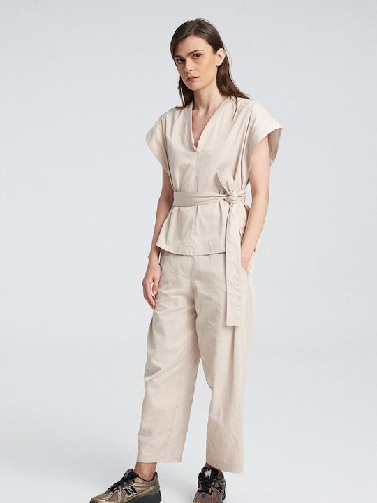 Γυναικείο Crop Top Beige