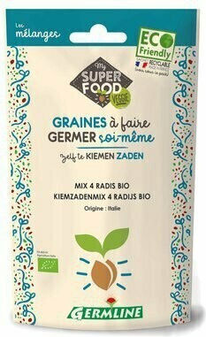 Organic 4 Radish Mix Sprouting 100g Germline