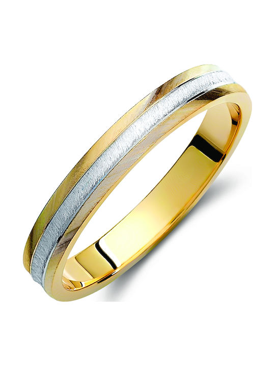 Valauro – Δίχρωμες Βέρες Γάμου Χρυσό 9κ – 3.50mm