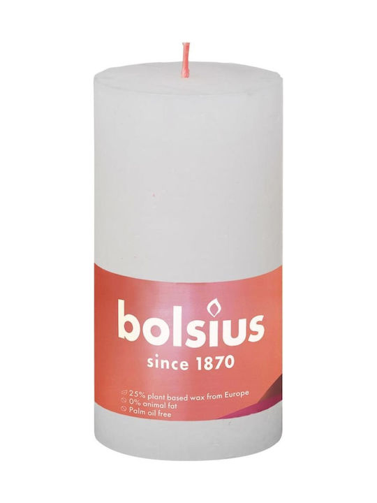 Bolsius Декоративна Бяла Свещ 6 Бройки