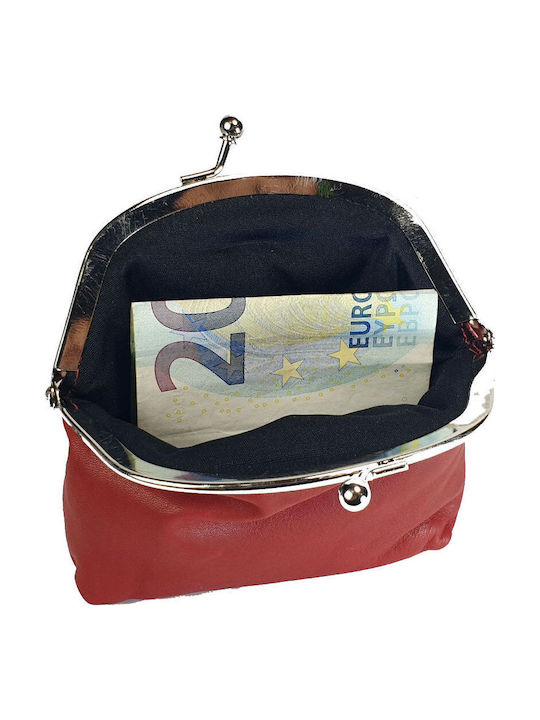 Small Leather Women's Wallet Classic Red