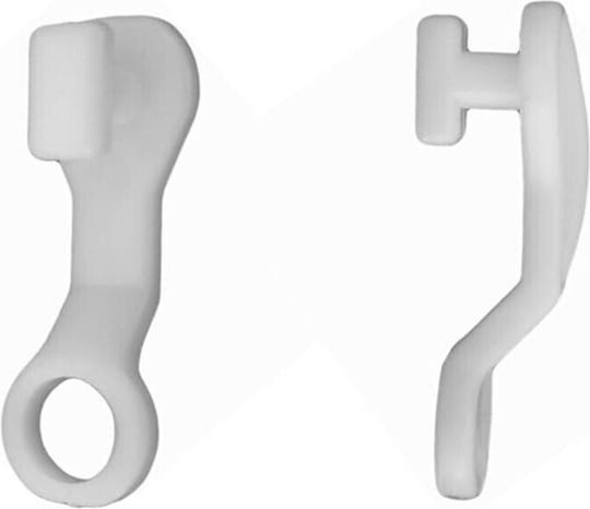 Viosarp Round Curtain Hooks with Glider 12pcs