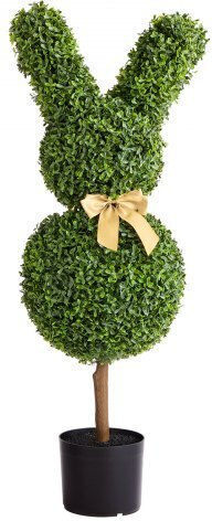 Künstlicher Baum für den Außenbereich Buxus (Gewöhnlicher Buchsbaum) Grün 91.4cm 2Stück Vevor