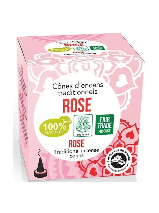 Aromandise Αρωματικοί Κώνοι με Άρωμα Τριαντάφυλλο 12τμχ