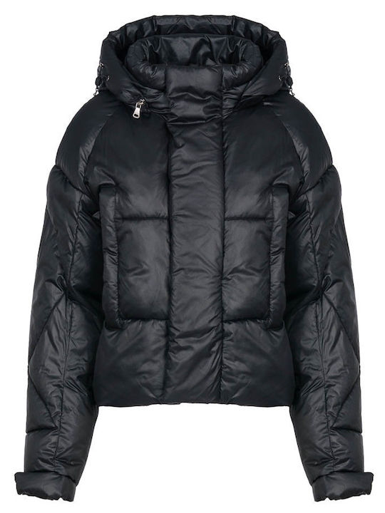 Jachetă de femei Puffer Black
