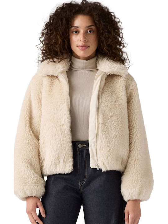 Elle Frauen Pelz Beige