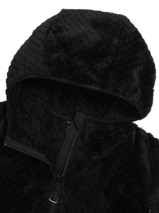 Women's Cardigan with Zipper Black