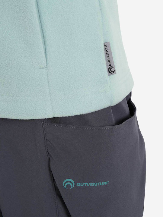 Fleece Γυναικεία Ζακέτα με Φερμουάρ Blue