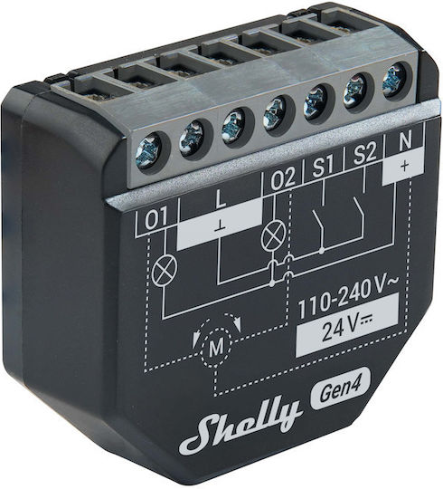 Shelly 2PM Gen4 Smart Switch 2 Channels Wi-Fi Bluetooth & ZigBee 10A 2 Pieces