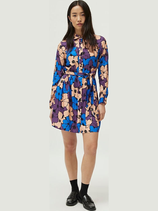 Mini Rochie-Cămașă Multicolor