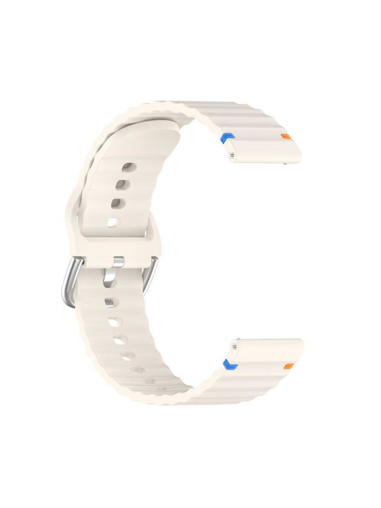 Curea Silicon Bej (Huawei Watch GT/GT Pro 2/3/4/5 / Ultimate 46mm)