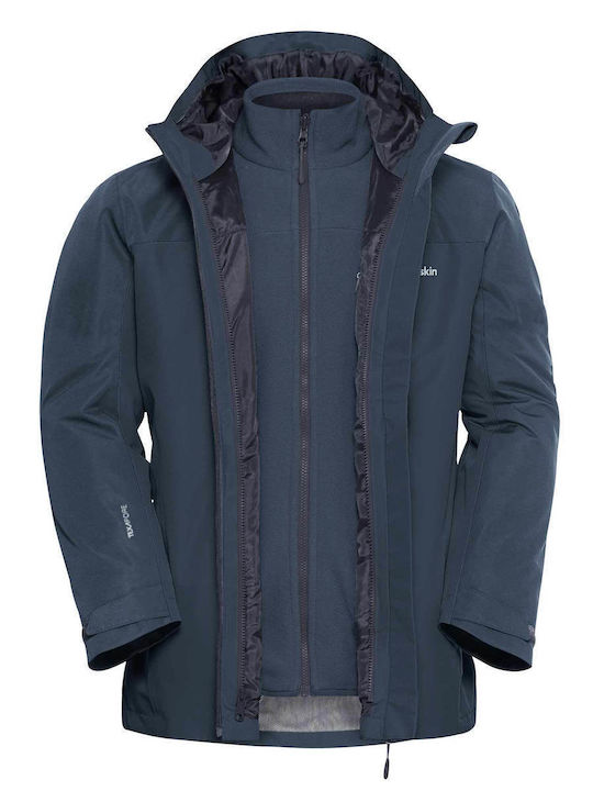 Taubenberg 3 in 1 Winter Jacket Waterproof and Windproof Blue