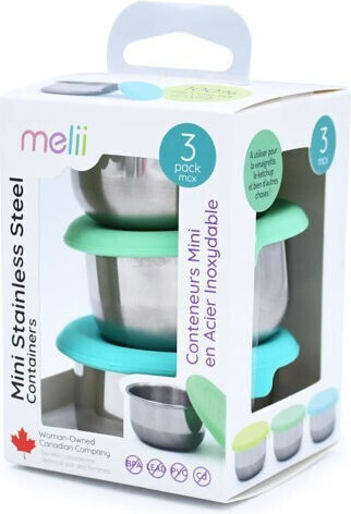 Melii Mini Ανοξείδωτο Παιδικό Σετ Φαγητού 0.089lt Πολύχρωμο