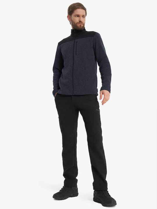 Men's Fleece Cardigan Blue