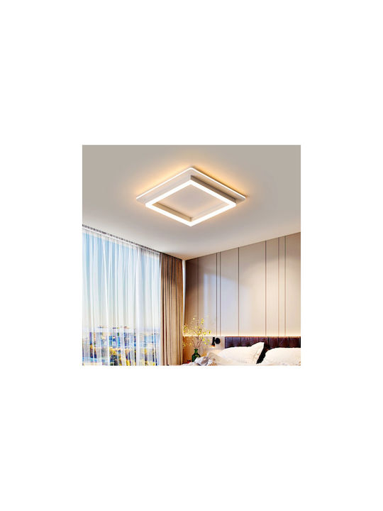 Lightplanet Таванно осветление Бяла с Вграден LED