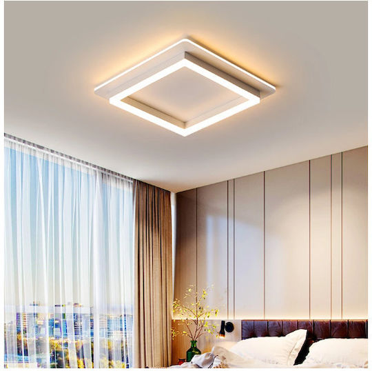 Lightplanet Πλαφονιέρα Οροφής Λευκή με Ενσωματωμένο LED