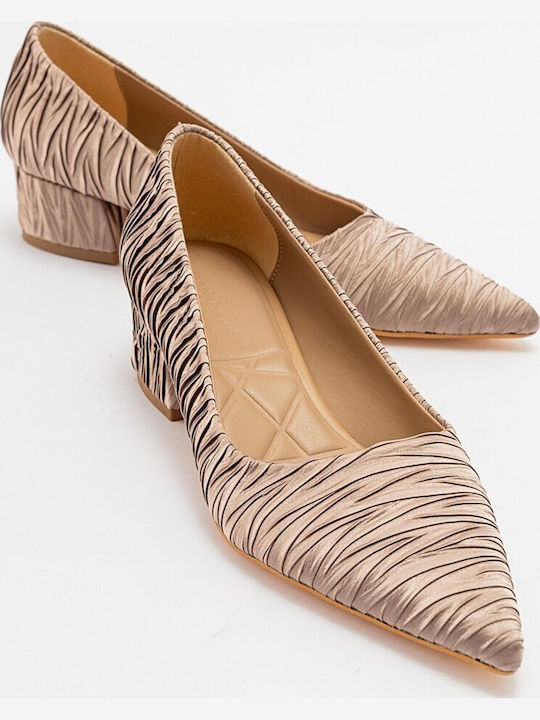 Leder Pumps Beige