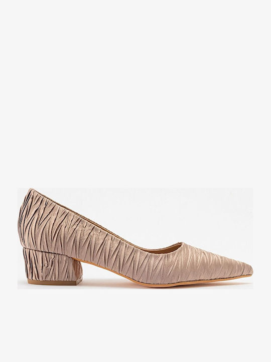 Leder Pumps Beige