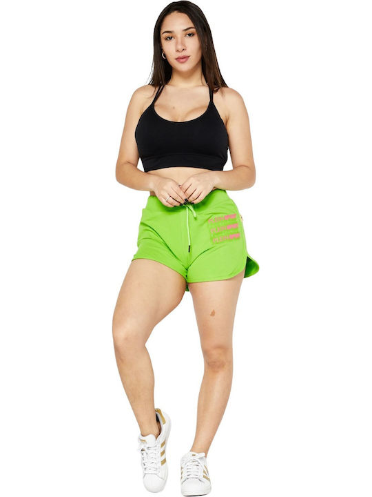 Damen Sportliche Bermuda Green