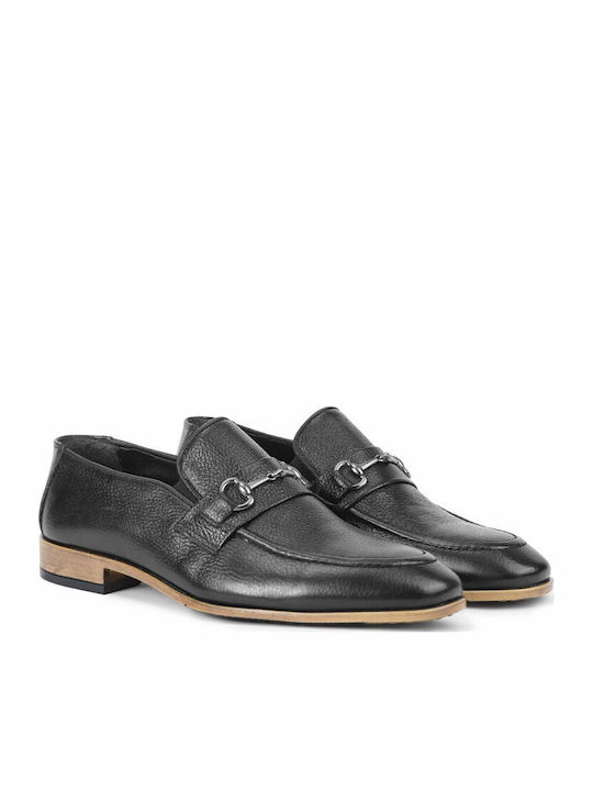 Men's Leather Moccasins Black
