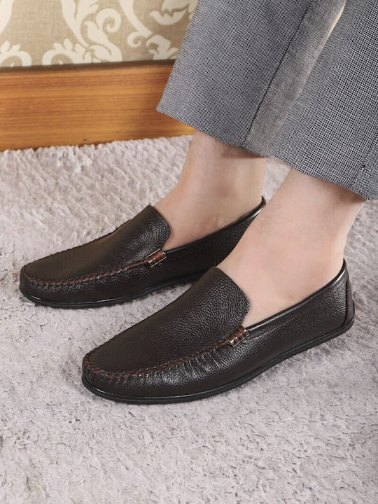 Men's Leather Moccasins Brown