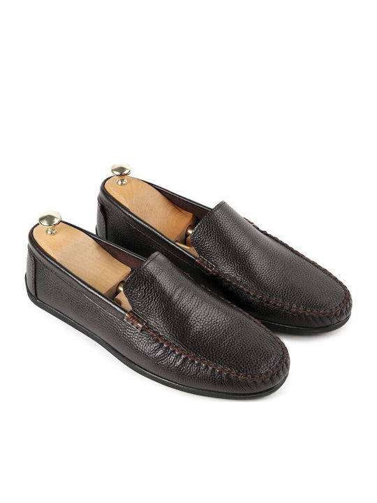 Men's Leather Moccasins Brown