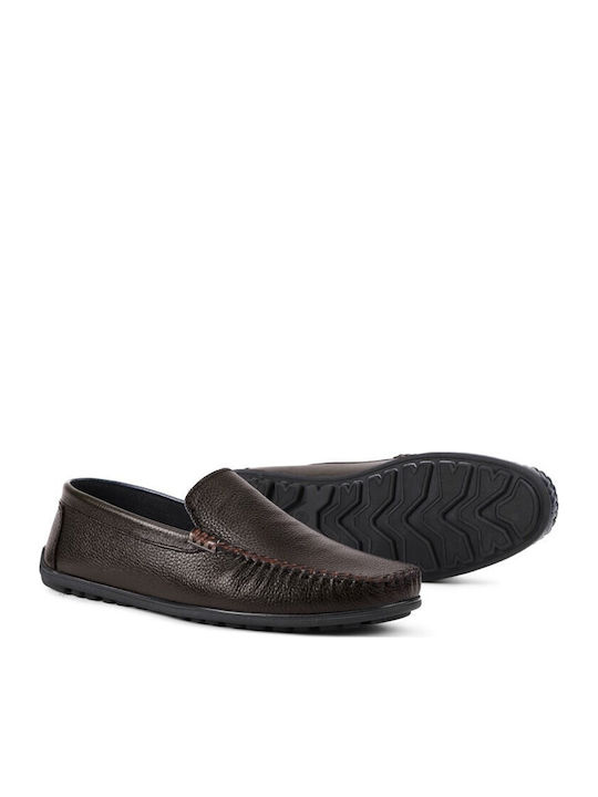 Men's Leather Moccasins Brown