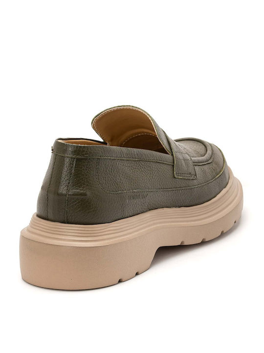 Men's Leather Loafers Beige