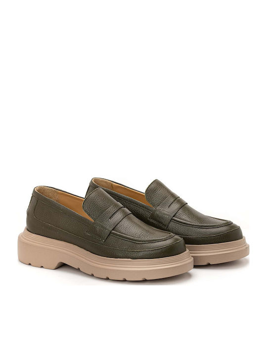 Men's Leather Loafers Beige