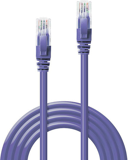 Lindy U/UTP Cat.6 Gigabit Network Cable Ethernet 3m Purple