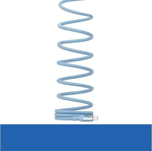 Club3D Braided USB 2.0 Cable USB-C Male - USB-C 240W PD Blue 2m CAC-3030