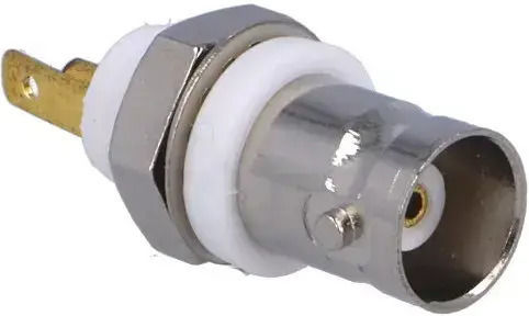 Bnc Female Connector Socket Straight Solder Insulation Panel Mount