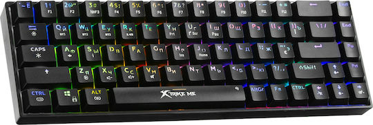 Xtrike Me GK-995W Ασύρματο Gaming Μηχανικό Πληκτρολόγιο 60% με Custom Red διακόπτες και RGB φωτισμό (International English)