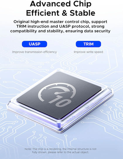Orico Case for Hard Drive M.2 SATA III with Connection SATA USB 3.2 USB 3.1 USB 3.0 Type-C Silver