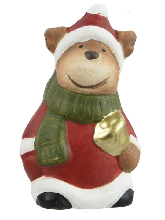 Christmas Figure Terracotta Bear Assorted 4×3.2×6.5cm Christmas Collection 536136-4 00054392