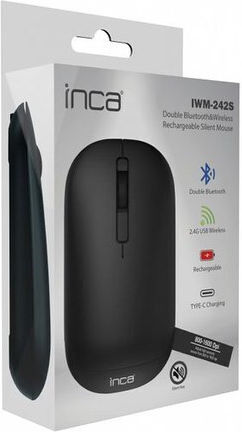 Inca IWM-242S Ασύρματο Bluetooth Ποντίκι Μαύρο