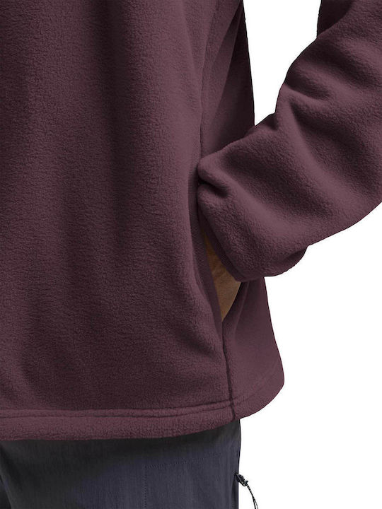 Men's Fleece Cardigan Pink