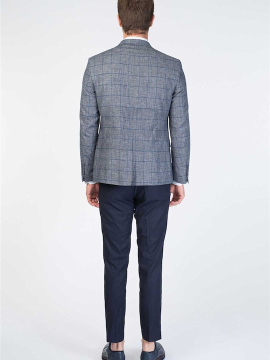 Costum Bărbați Cu vestă Blue