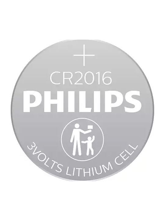 Philips Cr2016 Μπαταρία Λιθίου Ρολογιών CR2016 3V 1τμχ