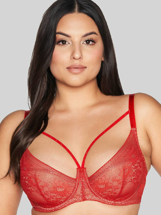 Plunge Plunge Bra Underwire Red