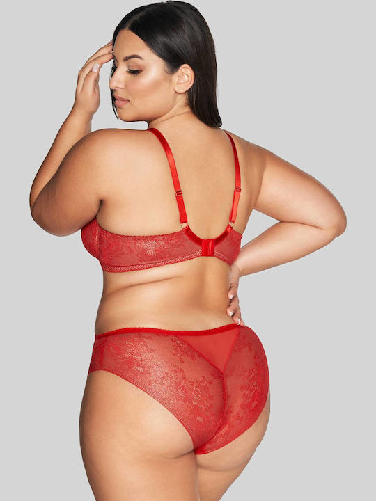 Plunge Plunge Bra Underwire Red