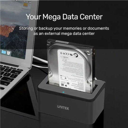 Unitek Y-1078 Hard Drive Docking Station SATA 2.5" / 3.5" with Connection USB 3.0 (Y-1078)