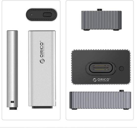 Orico Hard Drive Docking Station SATA M.2 (2230)" / M.2 (2242)" / M.2 (2260)" / M.2 (2280)" with Connection USB-C (IT18C3-GY-BP)
