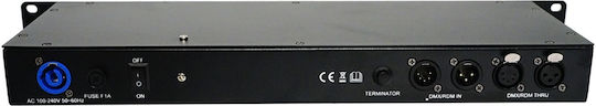 Fos Technologies Rdm Splitter Splitter Dmx DMX Splitter für Lichtkonsole mit 6 Steuerkanälen / 1 XLR-Eingang mit Flugkoffer Rack-Montage