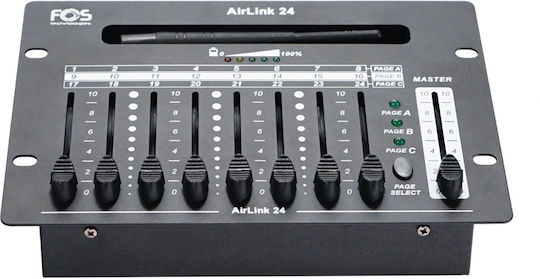 Fos Technologies AIRLINK 24 Ασύρματος Πομποδέκτης για Κονσόλα Φωτισμού με 24 Κανάλια Ελέγχου
